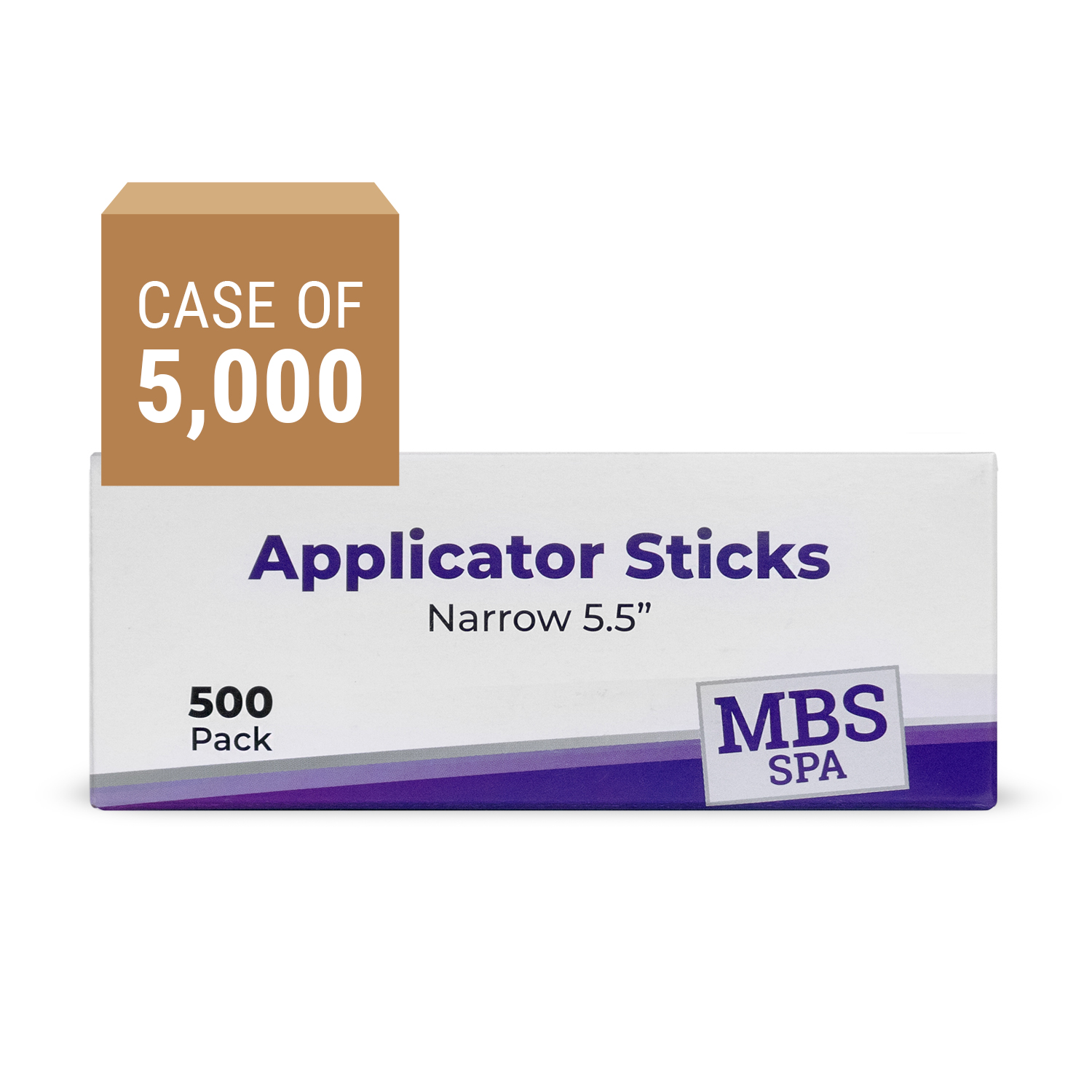 Applicator Sticks Narrow 5.5", (Case of 5,000)