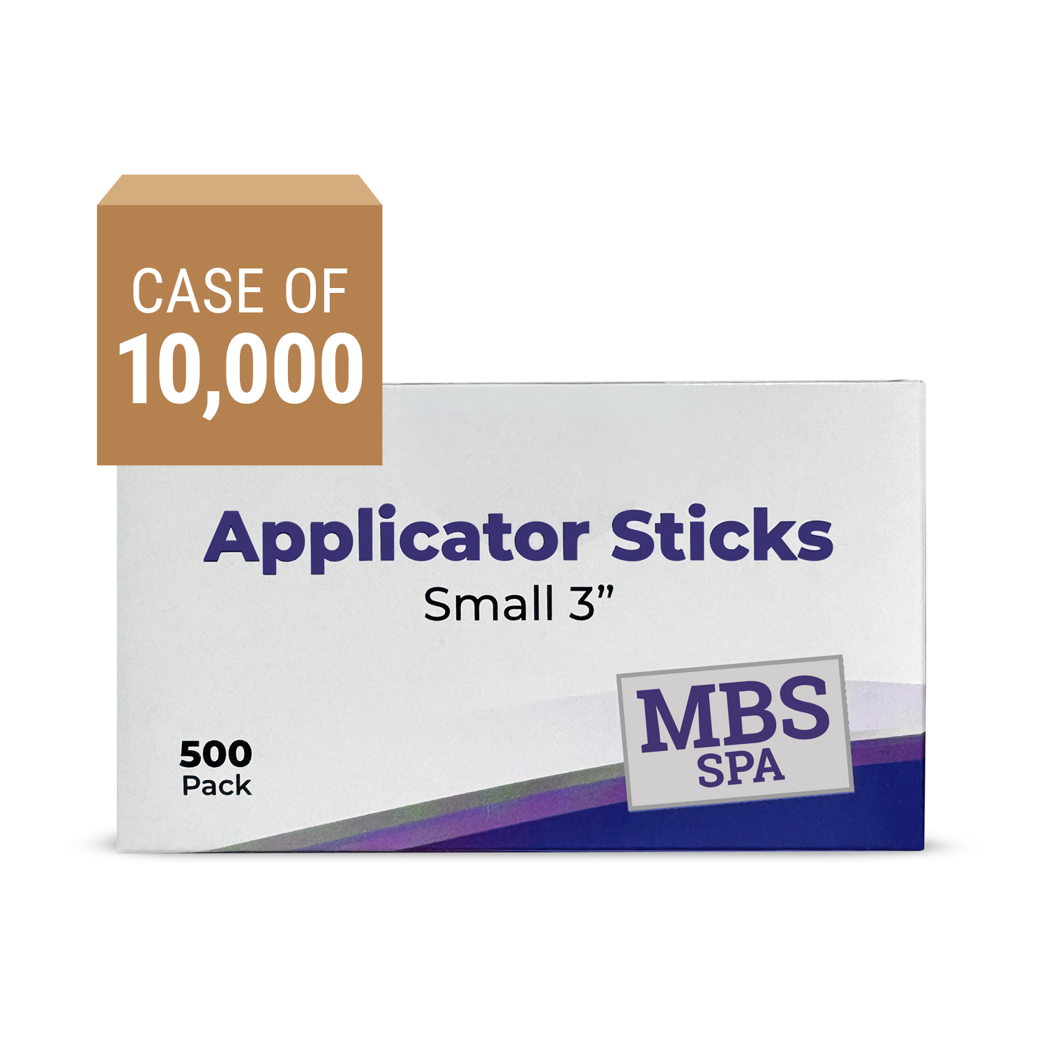 Applicator Sticks Small 3", Case of 10,000