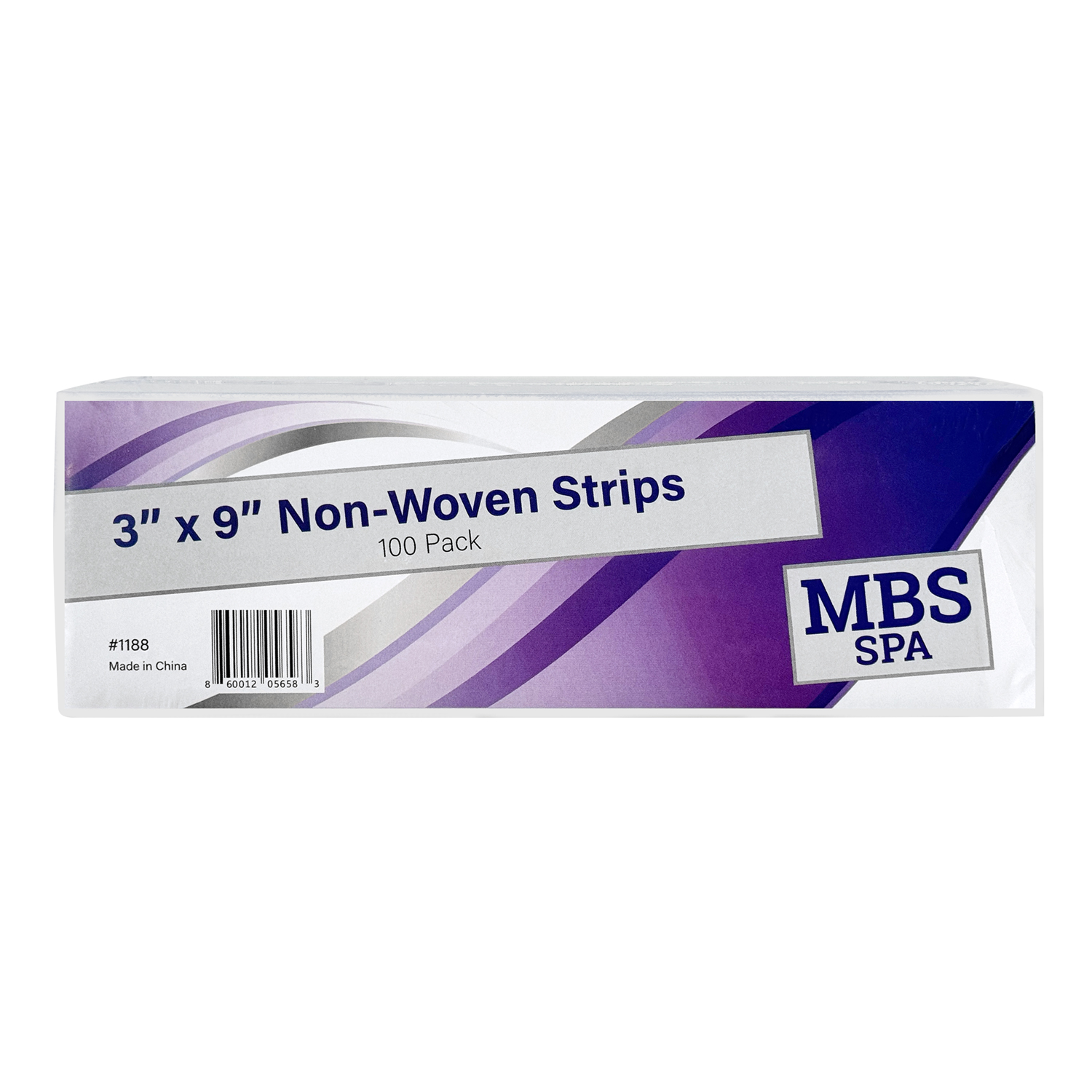 MBS Spa Non-Woven Strips 3" x 9", 100 Pack-a