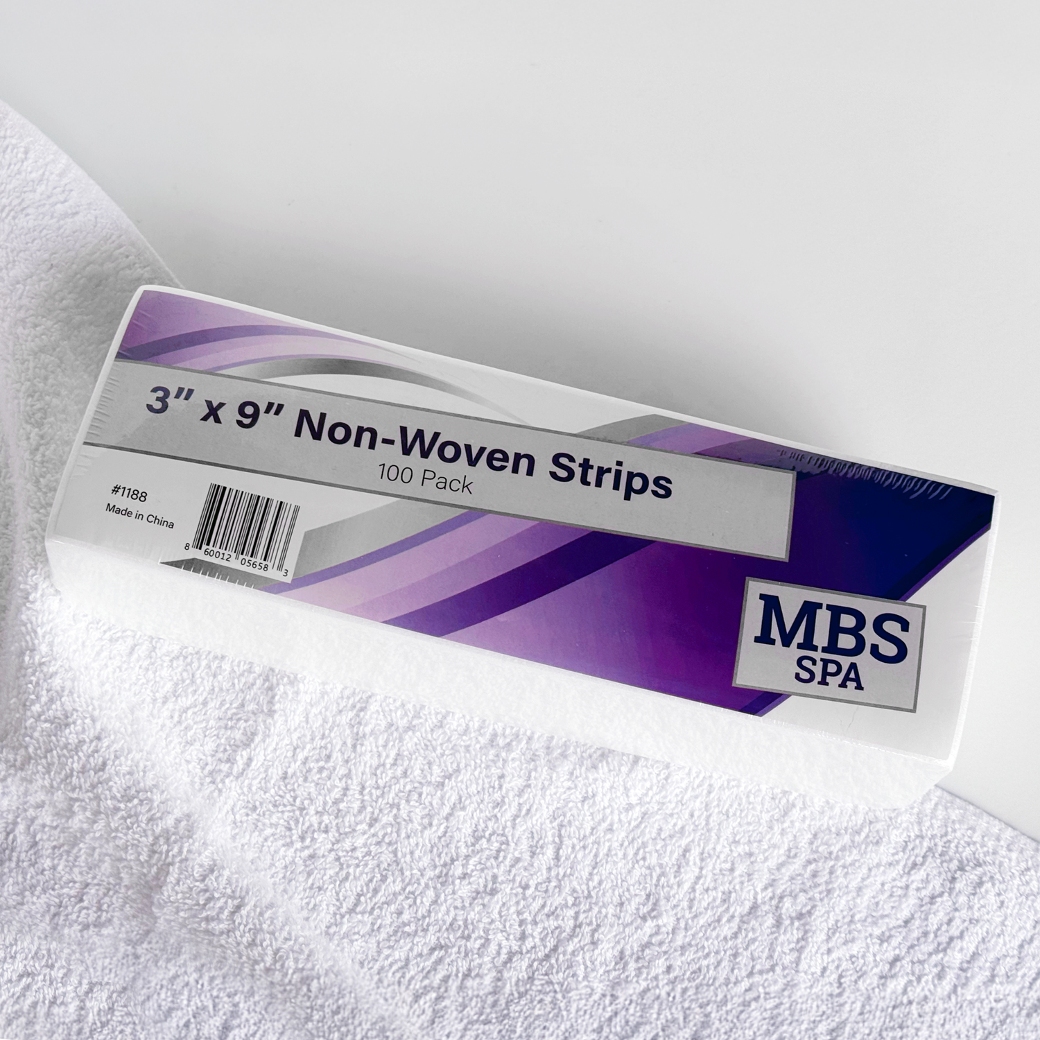 MBS Spa Non-Woven Strips 3" x 9", 100 Pack-a