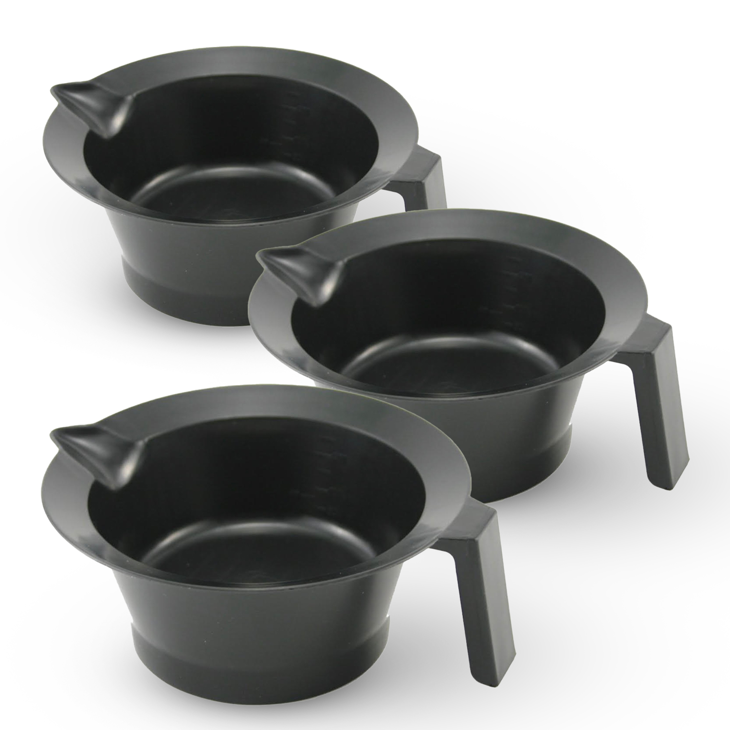 MBS Supplies Color Mixing Bowl, 3 Pack (Black)-A