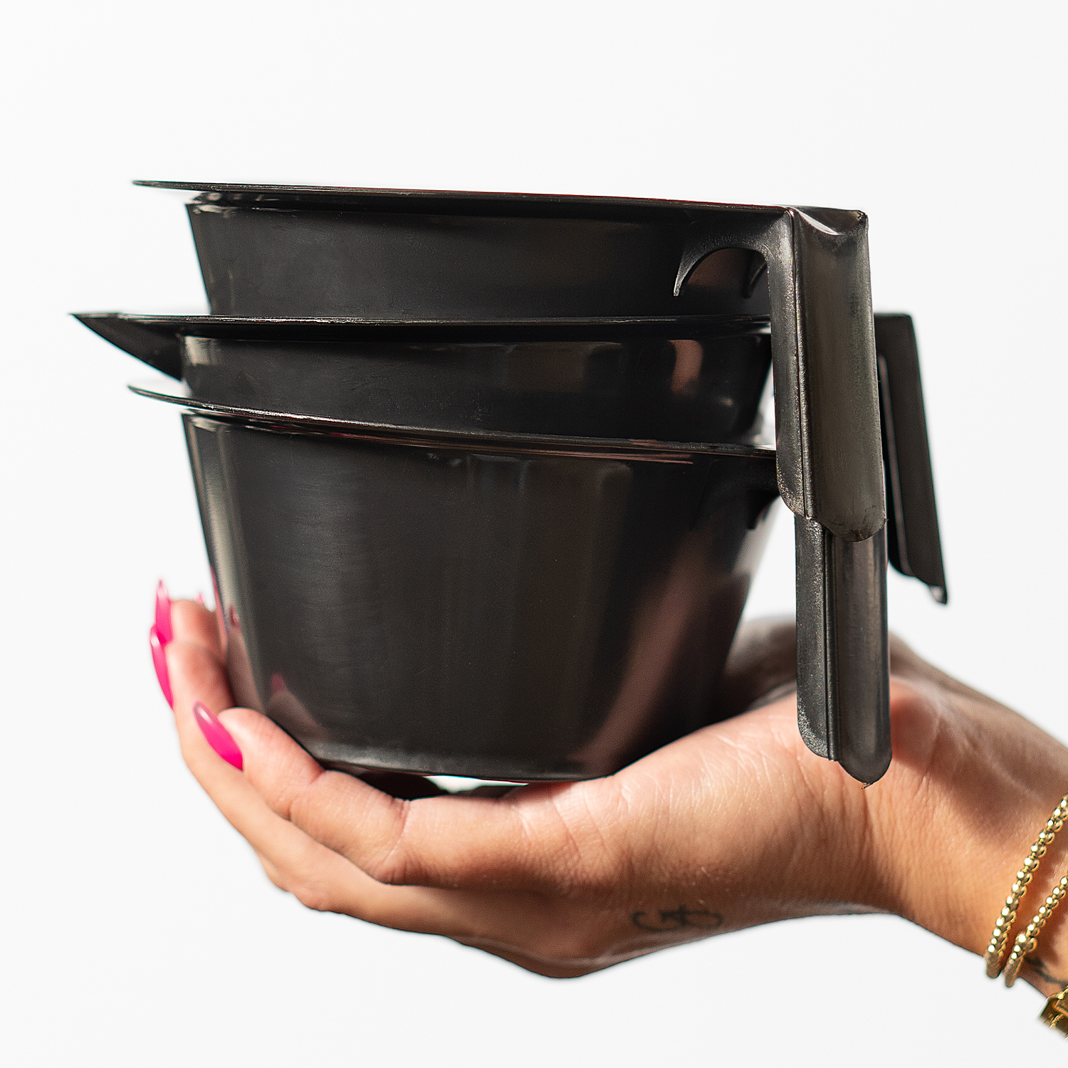 MBS Supplies Color Mixing Bowl, 3 Pack (Black)-A