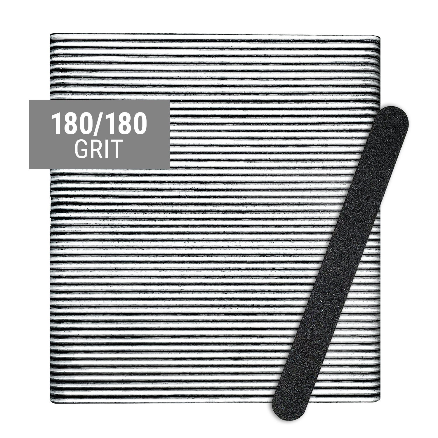 7" Black Files, 50 pack