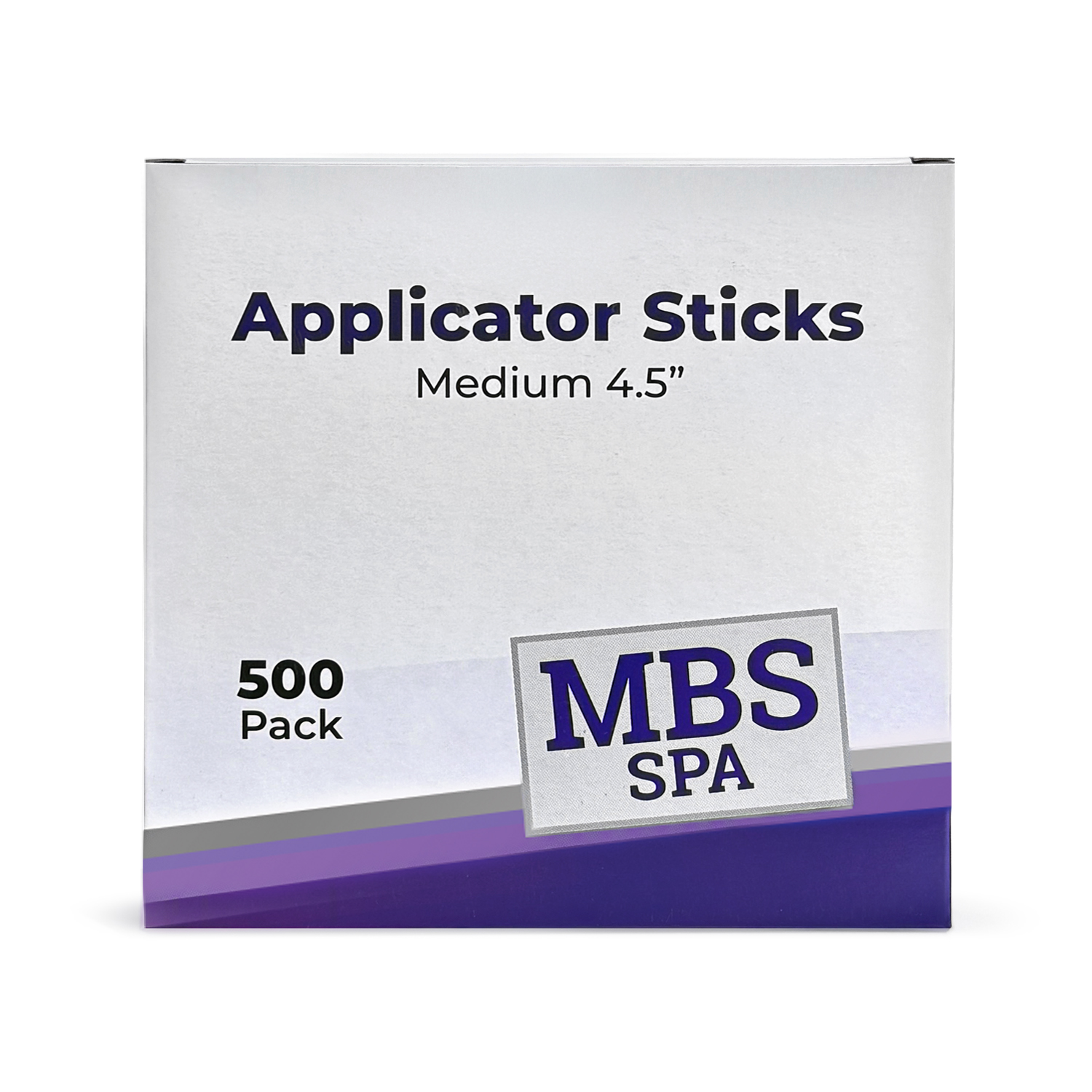 MBS Spa Applicator Sticks Medium 4.5”, 500 Pack