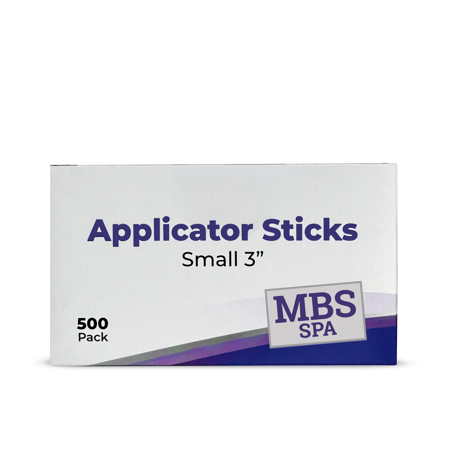 MBS Spa Applicator Sticks Small 3", 500 Pack