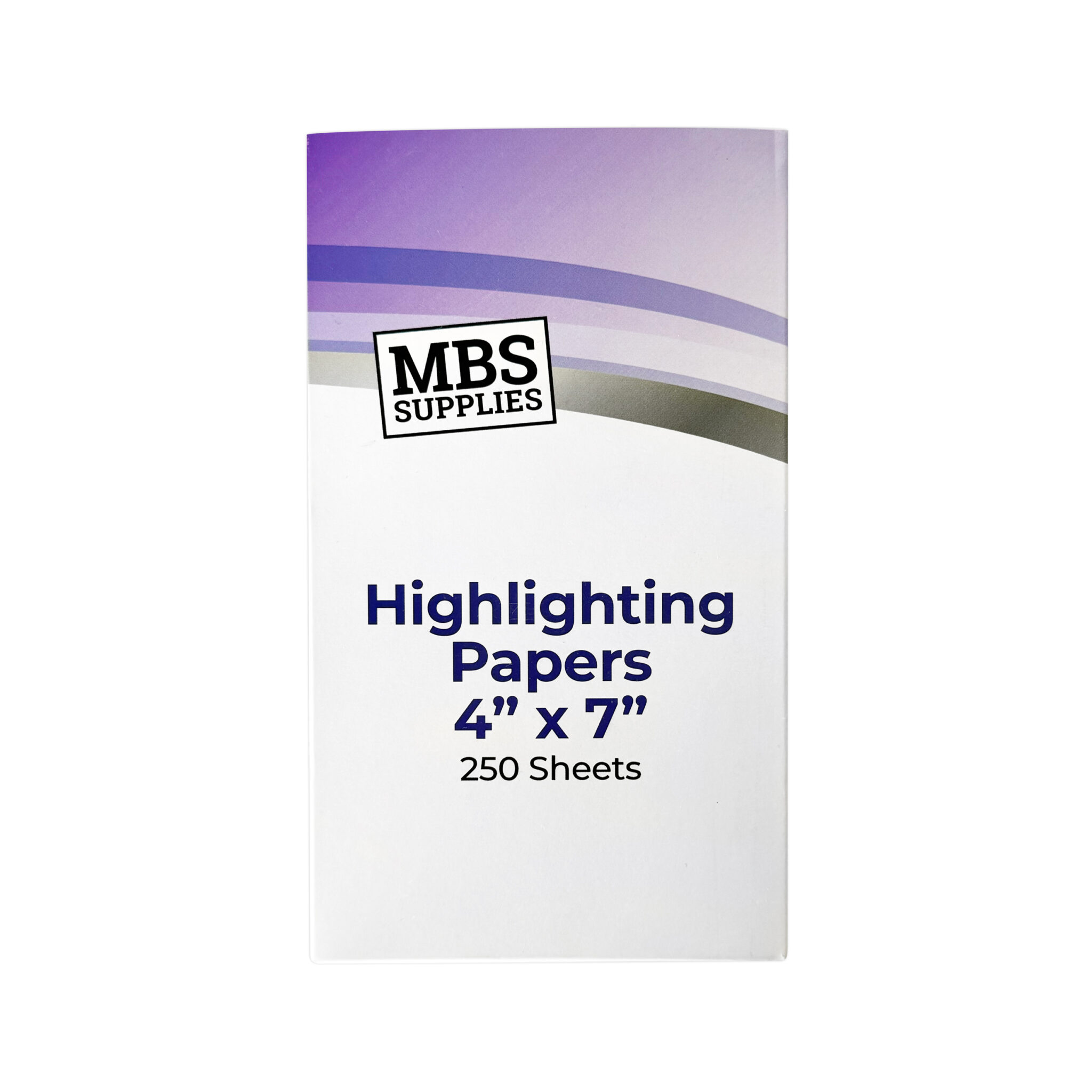 MBS Supplies Highlighting Papers 4'' x 7", 250 Sheets-c