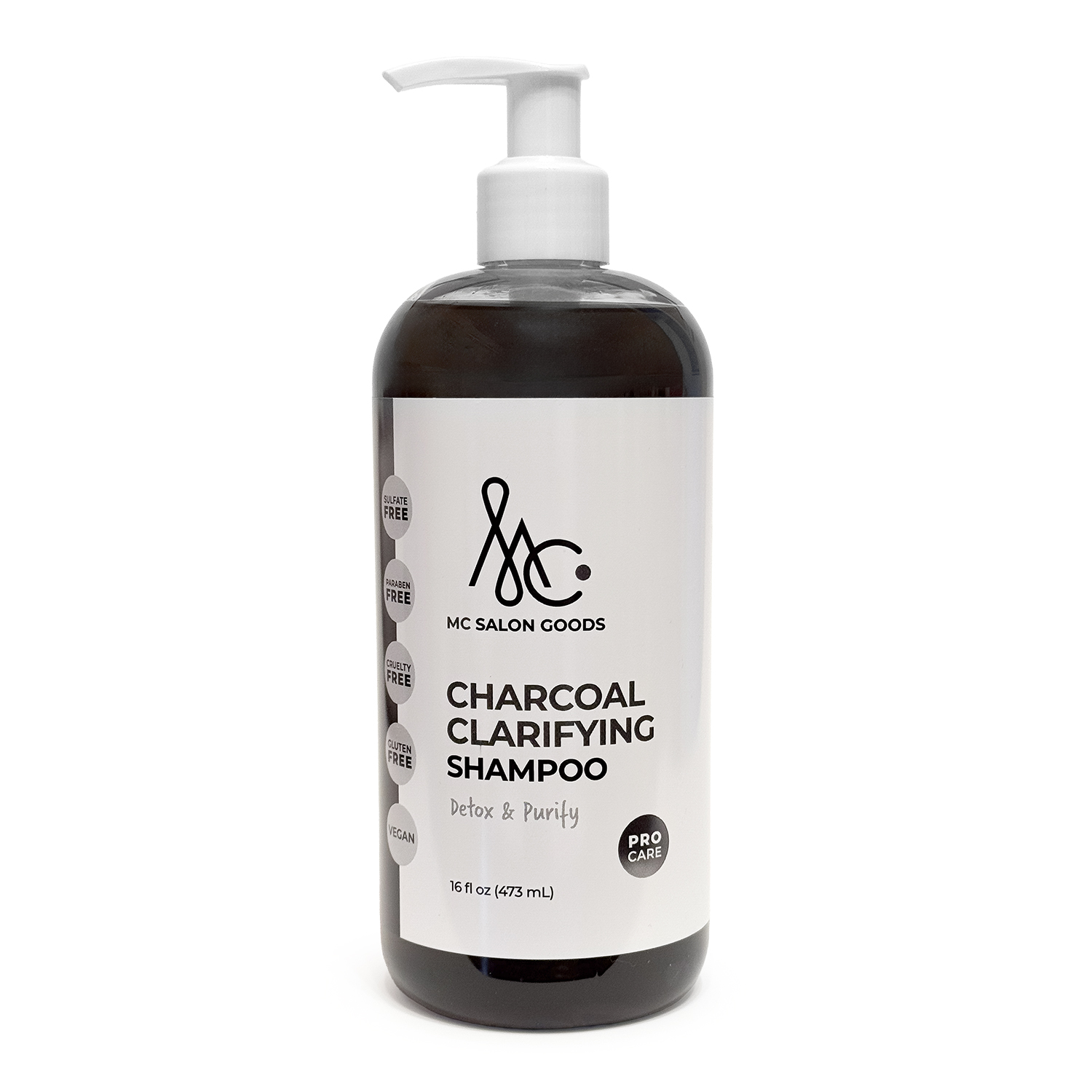 Charcoal Clarifying Shampoo, 16 oz
