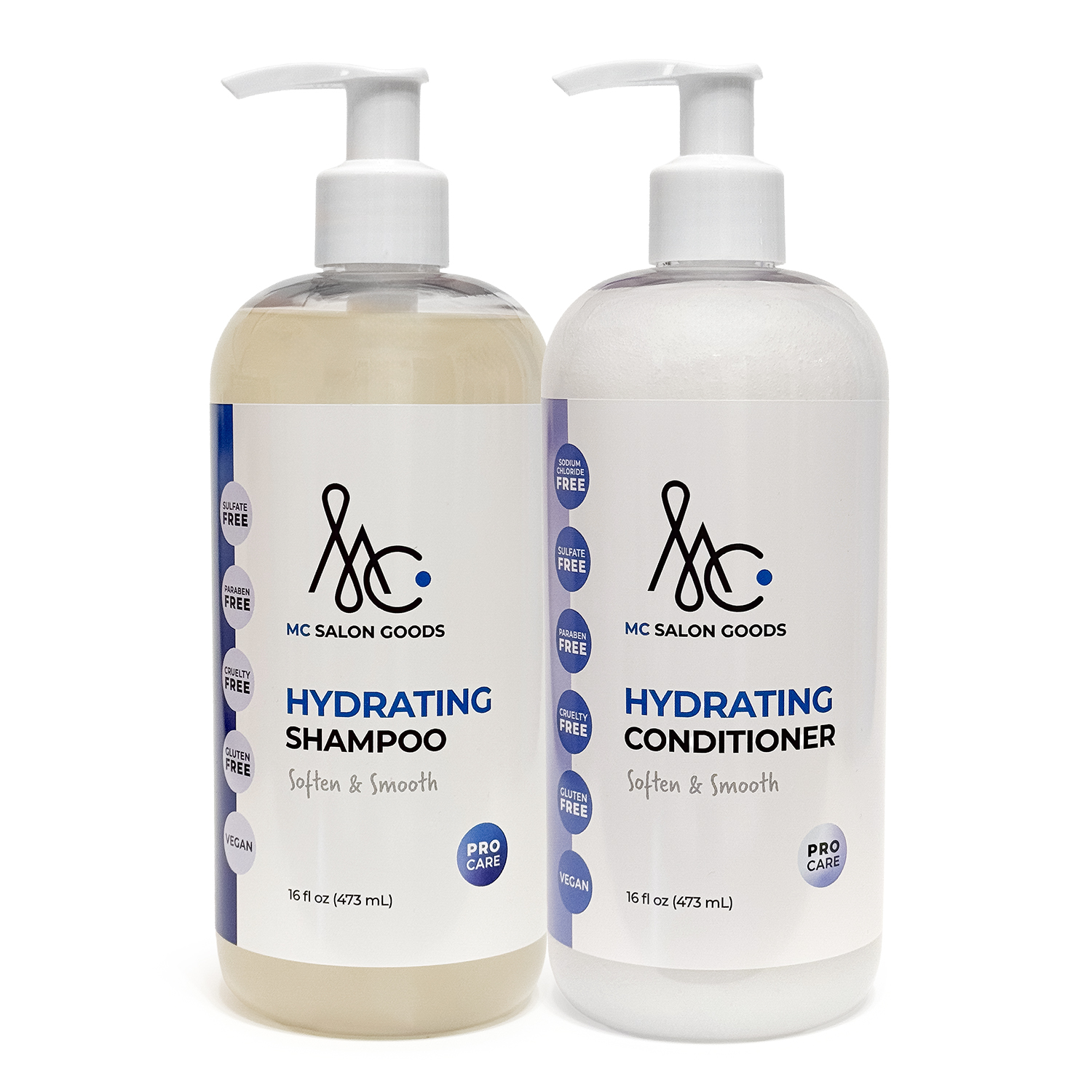 Hydrating Shampoo & Conditioner, 16 oz (Duo Pack)