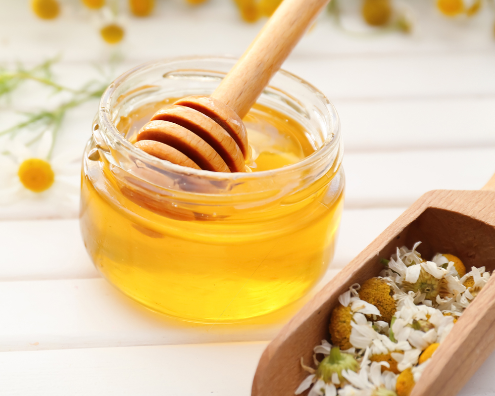 Honey and Camomile flowers