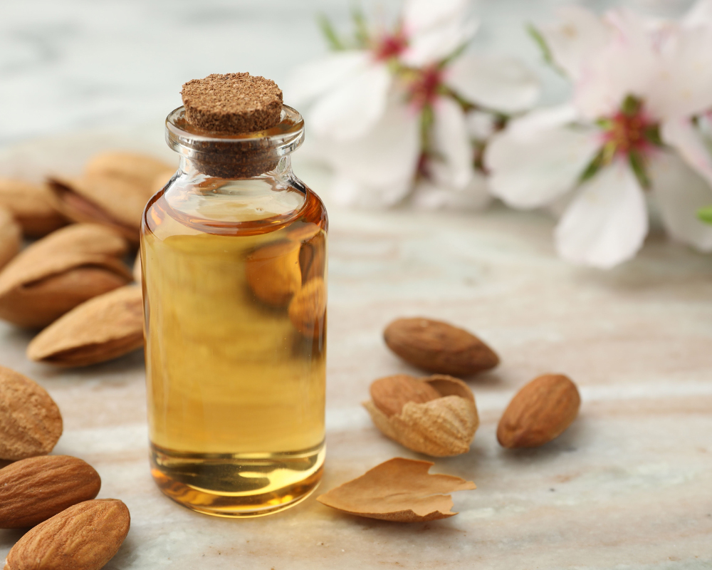 Sweet Almond Oil and Camomile Flowers