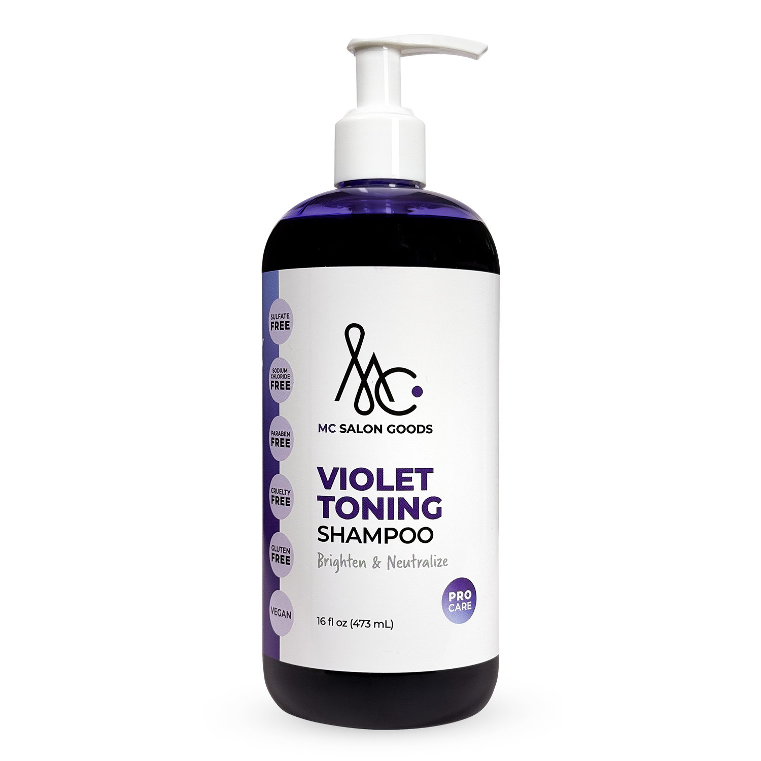 Violet Toning Shampoo, 16 oz