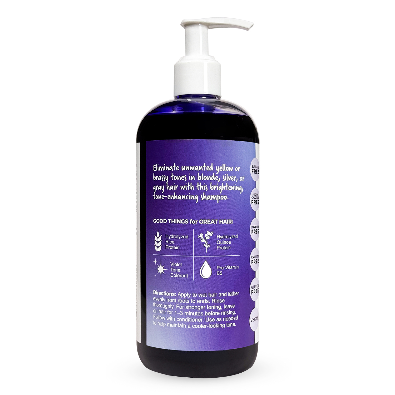 Violet Toning Shampoo, 16 oz