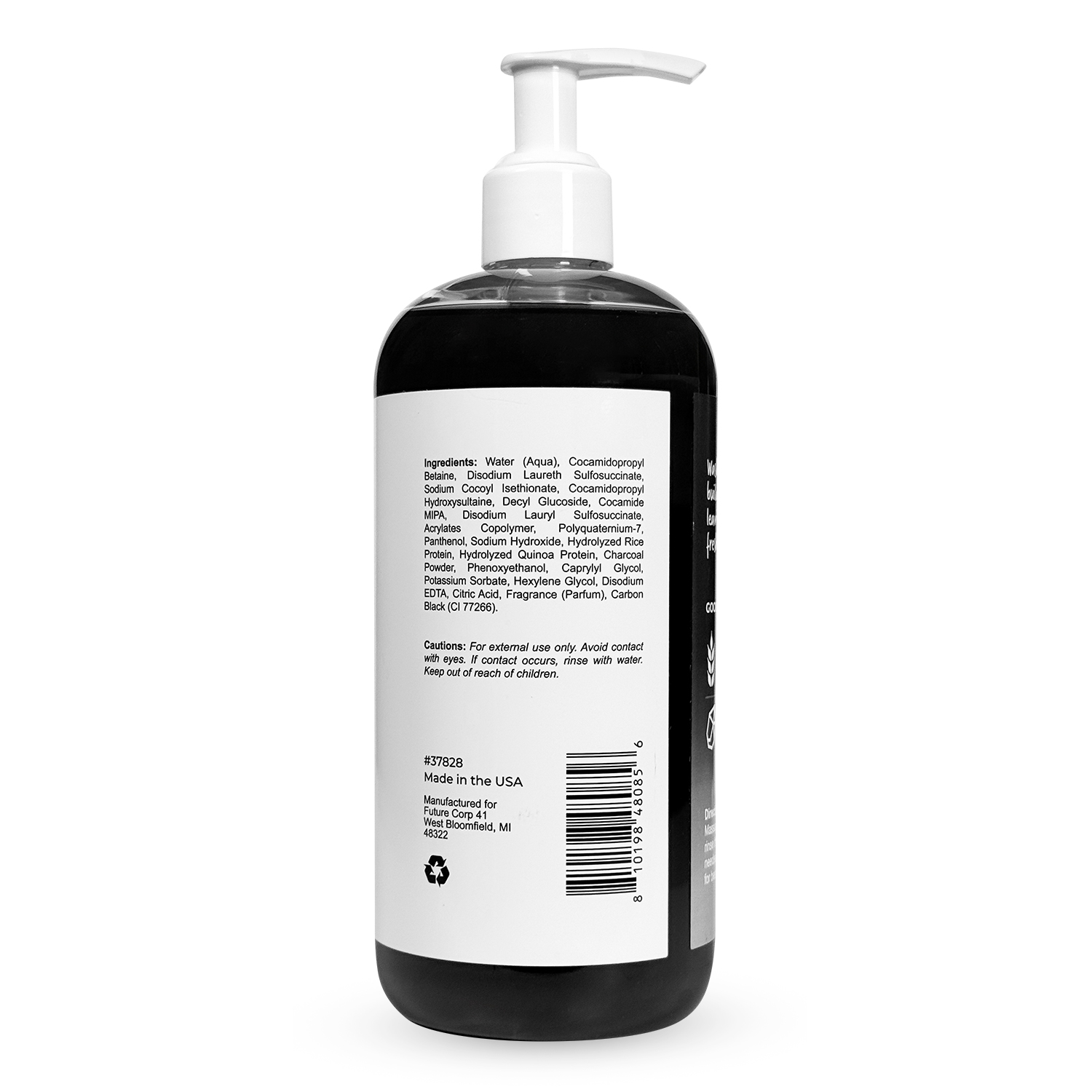 Charcoal Detox Shampoo, 16 oz